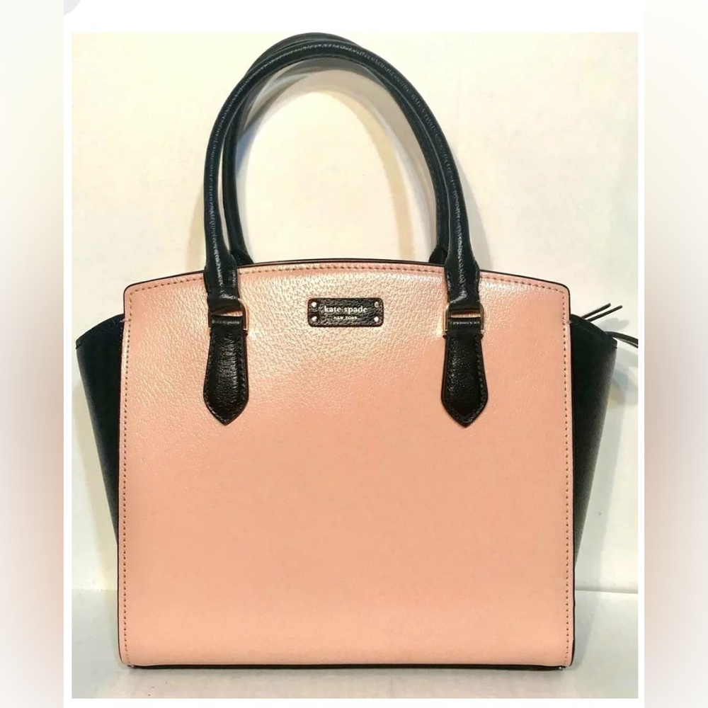 Brand New Kate Spade New York Jeanne Medium Satchel/Crossbody/ Warm Vellum/Black